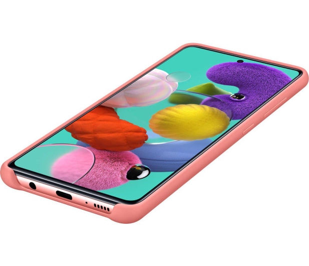 Samsung Silicone Cover do Galaxy A51 różowy - 538238 - zdjęcie 4